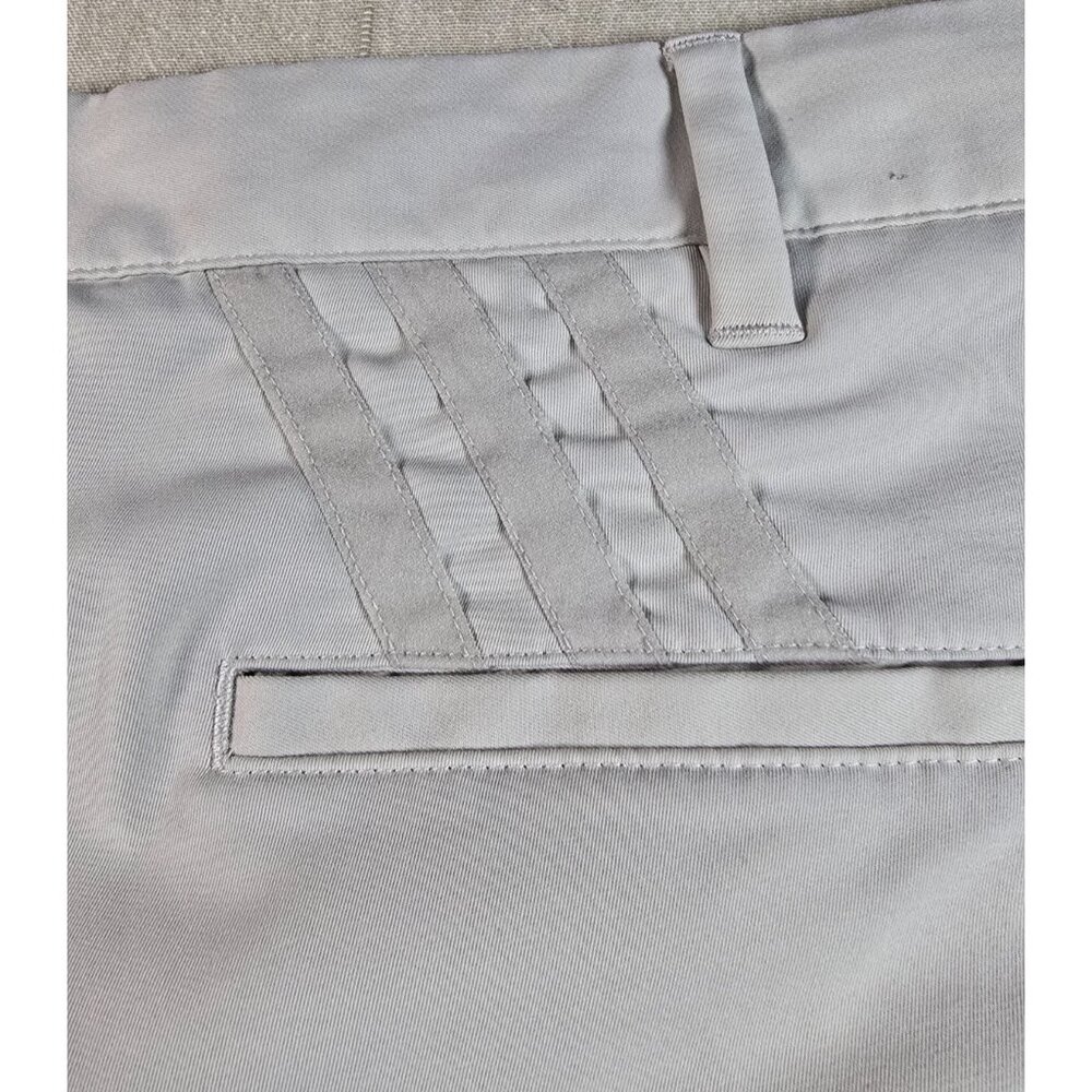 Adidas Performance Golf Pants Men's 38x30 Beige Flat Front Chino AE7006 Khaki - Picture 13 of 14